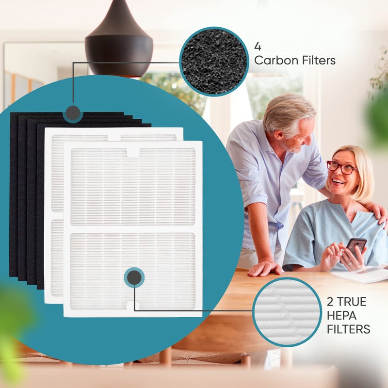 Omaeon 2 Pack Replacement Filters - A - for Idylis Air Purifiers AC-2119, IAP-10-100, IAP-10-150, IAPC-40-140 and Filtrete FAP-C01-A, Part# IAF-H-100A - Image 4